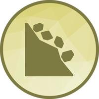 Landslide Low Poly Background Icon vector