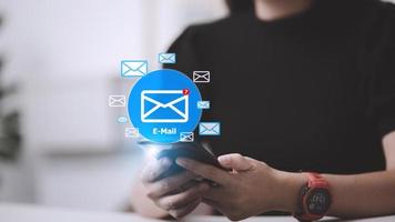 Email Inbox Electronic Communication Graphics Concept photo