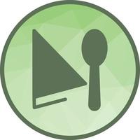 Spoon and Napkin Low Poly Background Icon vector