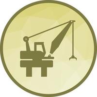 Harbor Crane Low Poly Background Icon vector