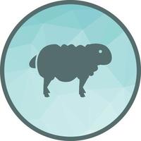 Sheep Low Poly Background Icon vector