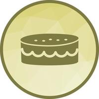 Cake small Low Poly Background Icon vector