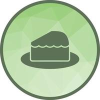 Slice of Cake Low Poly Background Icon vector