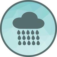 icono de fondo de baja poli lloviendo vector