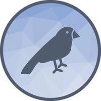Sparrow Low Poly Background Icon vector