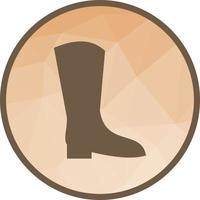 Long Boots Low Poly Background Icon vector