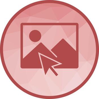 Select Image Low Poly Background Icon vector