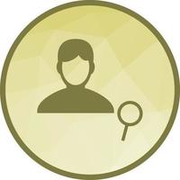 Find Male Profile Low Poly Background Icon vector