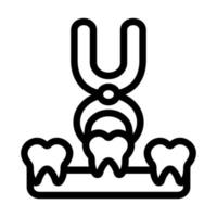 Tooth Extraction Icon Design vector