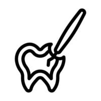 Root Canal Icon Design vector