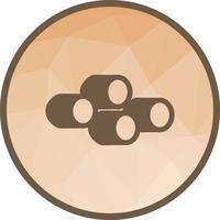 Marshmallow Low Poly Background Icon vector