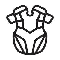 Chest Protection Icon Design vector