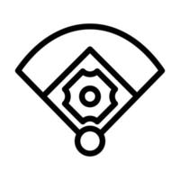 Outfield Icon Design vector