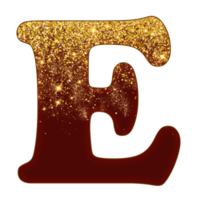 Half Gold Glitter Alphabet png