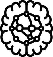 Artificial Intelligence Icon Design vector