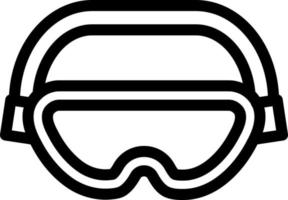 diseño de icono de gafas de seguridad vector