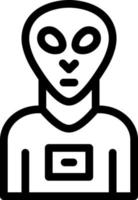 Alien Species Icon Design vector