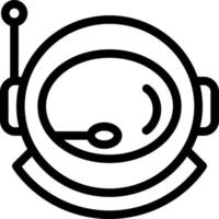 Astronaut Helmet Icon Design vector