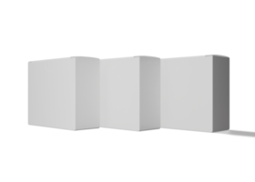 fyrkant eller rektangel låda förpackning attrapp png