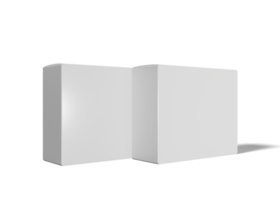 maquette d'emballage de boîte carrée ou rectangulaire png