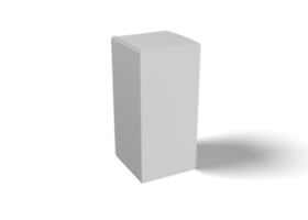 maqueta de empaque de caja cuadrada o rectangular png