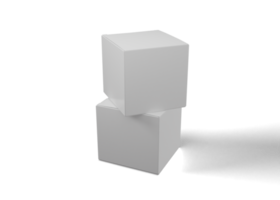 maqueta de empaque de caja cuadrada o rectangular png