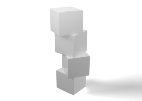 maquete de embalagem de caixa quadrada ou retangular png