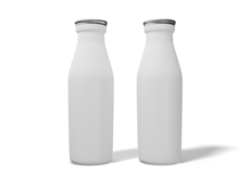 melk en water fles verpakking mockup png