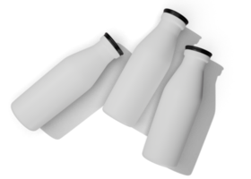 milch- und wasserflaschenverpackungsmodell png