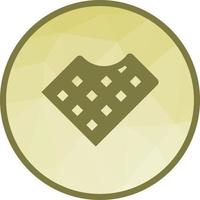 Choclate Bar Low Poly Background Icon vector