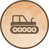 Industrial Tractor Low Poly Background Icon vector