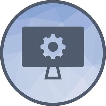 Web Development Low Poly Background Icon vector