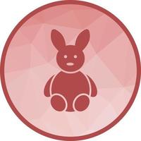 Bunny Low Poly Background Icon vector