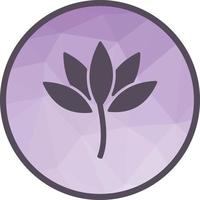 Lotus Low Poly Background Icon vector