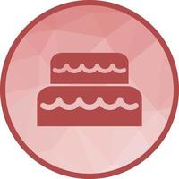 Mouse cake Low Poly Background Icon vector