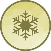 Snowflake Low Poly Background Icon vector