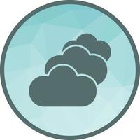 Multiple Cloud Servers Low Poly Background Icon vector