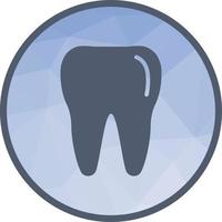 Tooth Low Poly Background Icon vector