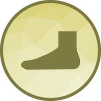 Foot Low Poly Background Icon vector