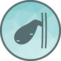 Gallbladder Low Poly Background Icon vector