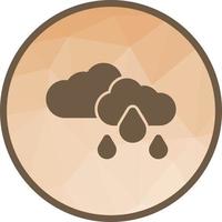 icono de fondo de lluvia ligera de baja poli vector