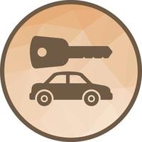 Car and Key Low Poly Background Icon vector