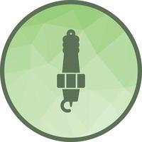 Spark Plug Low Poly Background Icon vector