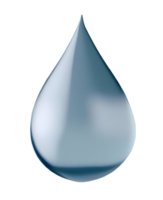 illustration de la goutte d'eau bleue. IA générative. png