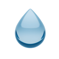 illustration of blue water drop. Generative AI. png