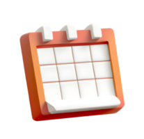 icono de calendario 3d. ia generativa. png