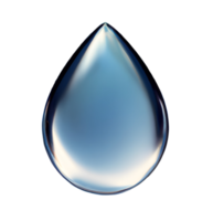 ilustración de gota de agua azul. ia generativa. png