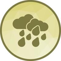 icono de fondo de baja poli de lluvia intensa vector