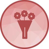 Bouquet Low Poly Background Icon vector