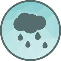 Rainfall Low Poly Background Icon vector